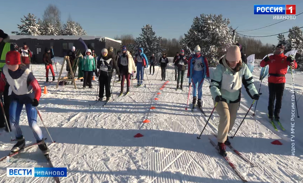 Пожарные Ивановской области состязались в лыжных гонках
